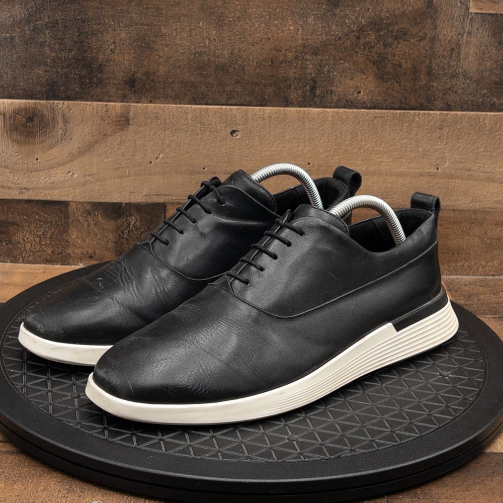 WOLFE & SHEPHERD LONGWING CROSSOVER HYBRID BLACK LEATHER MENS SHOES SIZE 10.5M
